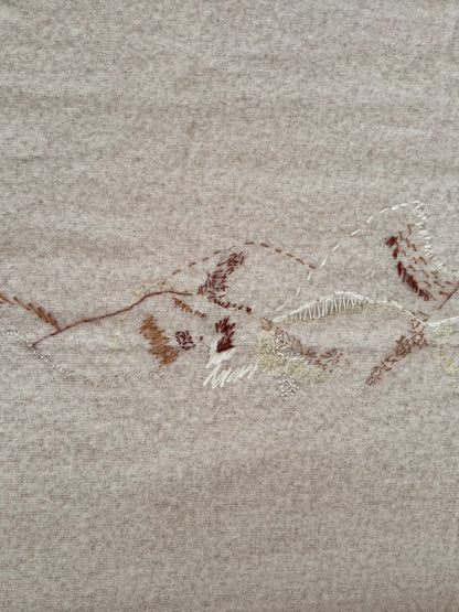 Hand Embroidered Kid Mohair Blanket
