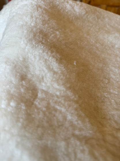 White Merino wool-on Hides