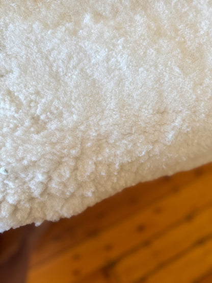 White Merino wool-on Hides