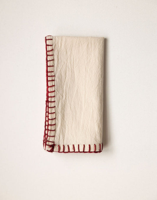 Linen and Cotton Embroidered Napkins